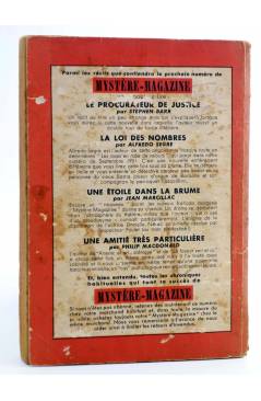 Contracubierta de ELLERY QUEEN PRÉSENTE MYSTÈRE MAGAZINE 54. JUILLET (Vvaa) Opta 1952