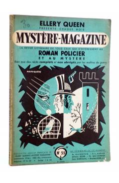 Cubierta de ELLERY QUEEN MYSTÈRE MAGAZINE 55. AOÛT (Vvaa) Opta 1952