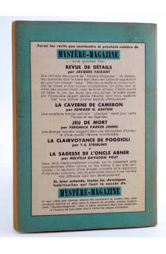 Contracubierta de ELLERY QUEEN MYSTÈRE MAGAZINE 55. AOÛT (Vvaa) Opta 1952