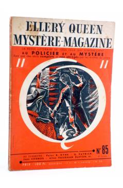 Cubierta de ELLERY QUEEN PRÉSENTE MYSTÈRE MAGAZINE 85. FÉVRIER (Vvaa) Opta 1955