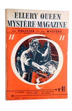 Cubierta de ELLERY QUEEN PRÉSENTE MYSTÈRE MAGAZINE 91. AOÛT (Vvaa) Opta 1955