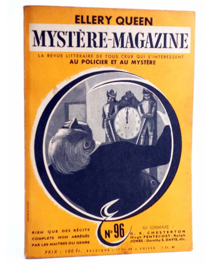 Cubierta de ELLERY QUEEN PRÉSENTE MYSTÈRE MAGAZINE 96. JANVIER (Vvaa) Opta 1956