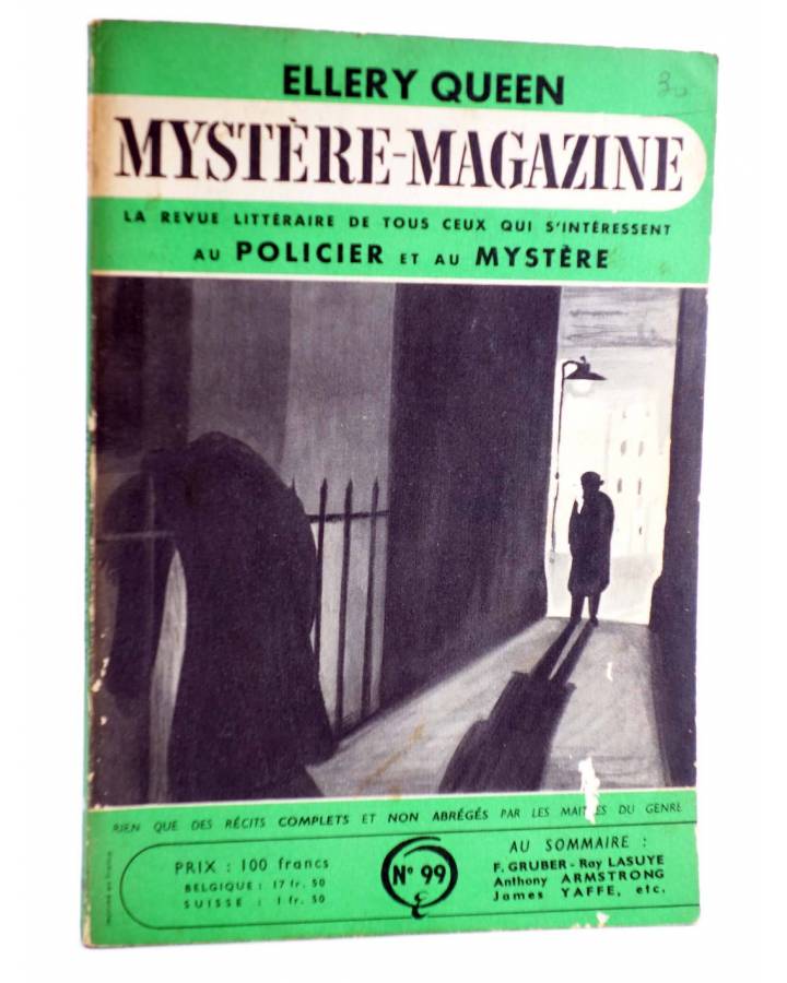 Cubierta de ELLERY QUEEN PRÉSENTE MYSTÈRE MAGAZINE 99. AVRIL (Vvaa) Opta 1956