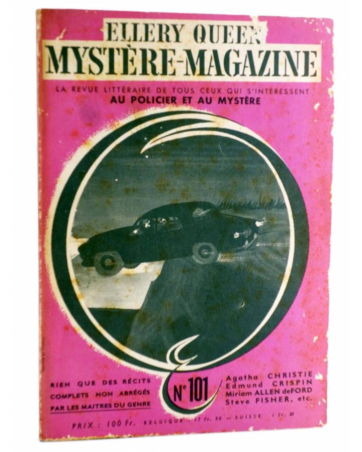 Cubierta de ELLERY QUEEN PRÉSENTE MYSTÈRE MAGAZINE 101. JUIN (Vvaa) Opta 1956