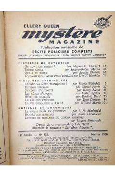 Muestra 1 de ELLERY QUEEN PRÉSENTE MYSTÈRE MAGAZINE 121. FEVRIER (Vvaa) Opta 1958