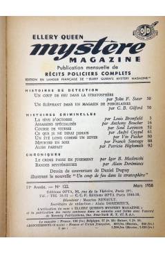 Muestra 1 de ELLERY QUEEN PRÉSENTE MYSTÈRE MAGAZINE 122. MARS (Vvaa) Opta 1958