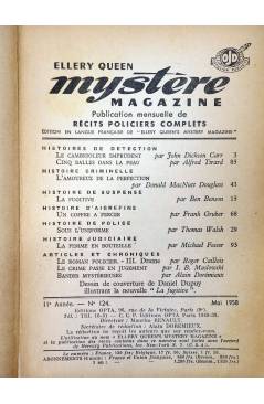 Muestra 1 de ELLERY QUEEN PRÉSENTE MYSTÈRE MAGAZINE 124. MAI (Vvaa) Opta 1958