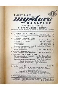 Muestra 1 de ELLERY QUEEN PRÉSENTE MYSTÈRE MAGAZINE 126. JUILLET (Vvaa) Opta 1958