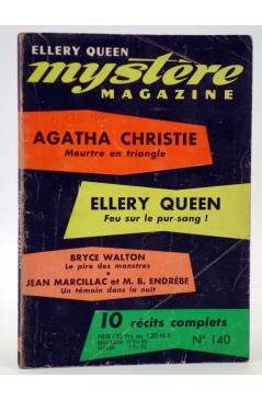 Cubierta de ELLERY QUEEN PRÉSENTE MYSTÈRE MAGAZINE 140. SEPTEMBRE (Vvaa) Opta 1959