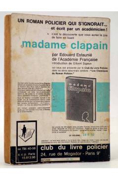 Contracubierta de ELLERY QUEEN PRÉSENTE MYSTÈRE MAGAZINE 183. AVRIL (Vvaa) Opta 1963