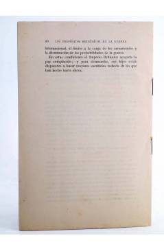 Contracubierta de LOS PROPÓSITOS BRITÁNICOS EN LA GUERRA.. R. Clay & Sons 1918