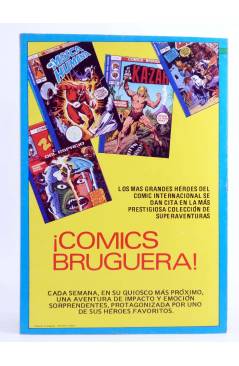 Contracubierta de COMICS BRUGUERA 15. LA MOSCA HUMANA Nº 3 (Bill Mantlo / Lee Elias) Bruguera 1978