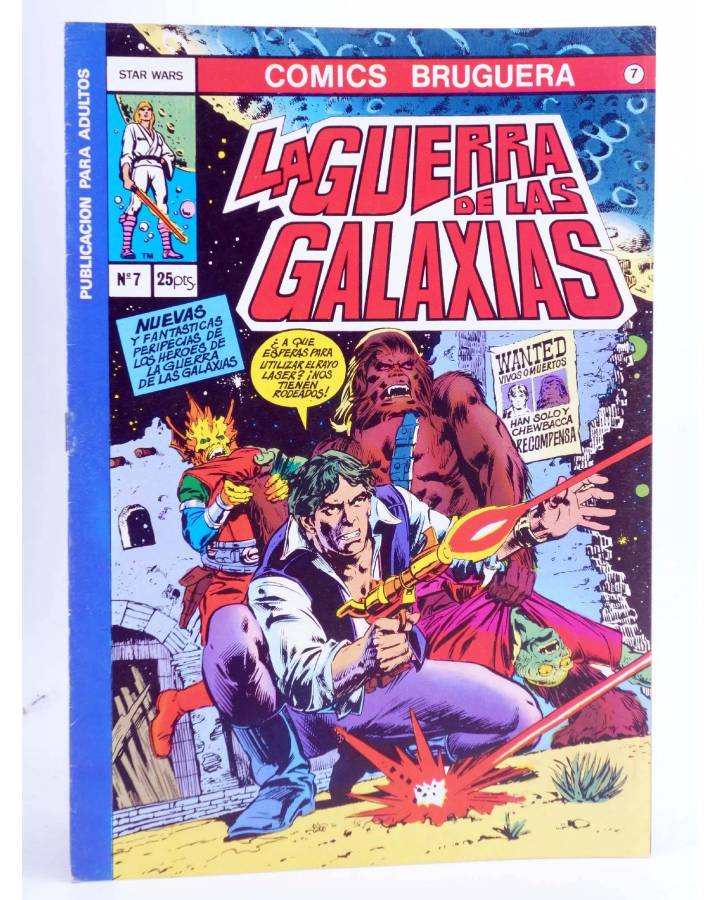 Cubierta de COMICS BRUGUERA 7. STAR WARS LA GUERRA DE LAS GALAXIAS Nº 7 (Thomas / Chaykin) Bruguera 1978