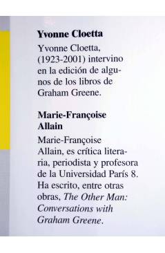 Muestra 1 de MI VIDA CON GRAHAM GREENE. EN BUSCA DE UN COMIENZO (Conversaciones Con Marie Fraçoise Allain) Circe 2006