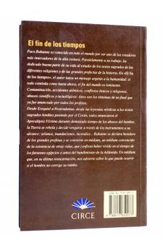 Contracubierta de EL FIN DE LOS TIEMPOS (Paco Rabanne) Circe 1994