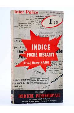 Cubierta de POLICIERE INTERNATIONALE. INTER POLICE 25. INDICE POCHE RESTANTE (Henry Kane) Presses Internationales 1960