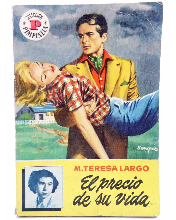 Cubierta de PIMPINELA 527. EL PRECIO DE SU VIDA (M. Teresa Largo) Bruguera Bolsilibros 1956