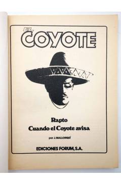 Muestra 1 de EL COYOTE 17. RAPTO / CUANDO EL COYOTE AVISA (J. Mallorquí) Forum 1983