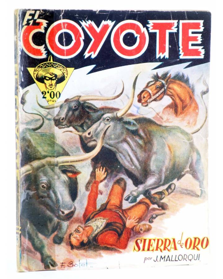 Cubierta de EL COYOTE 8. SIERRA DE ORO (J. Mallorquí) Cliper 1944