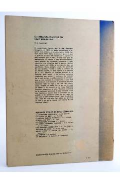 Contracubierta de CUADERNOS 82. LA LITERATURA FRANCESA DEL SIGLO ROMÁNTICO (V. - L. Saunier) EU de BA 1962