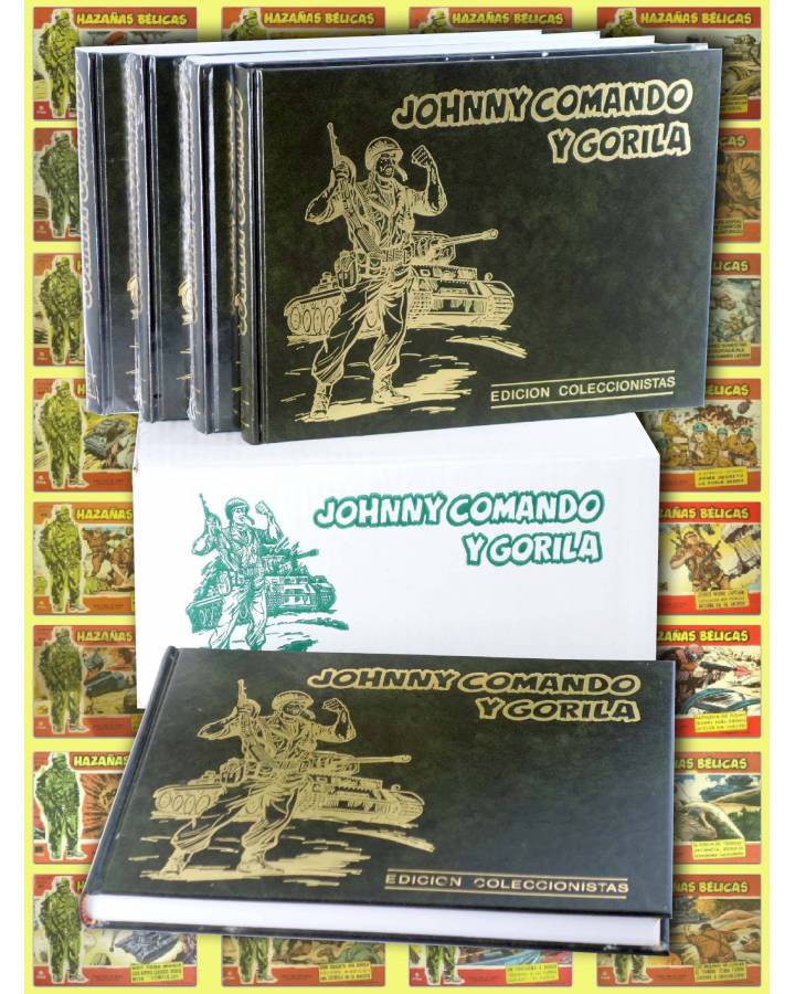 Cubierta de JOHNNY COMANDO Y GORILA ED. COLECCIONISTAS 5 TOMOS. COMPLETA (Sotillos / Doyer) Toray 1992