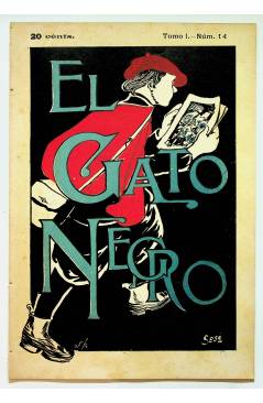 Muestra 7 de GATO NEGRO TOMO I. NºS 1 A 24. COMPLETO (Vvaa) Osorio 1898. BUEN ESTADO