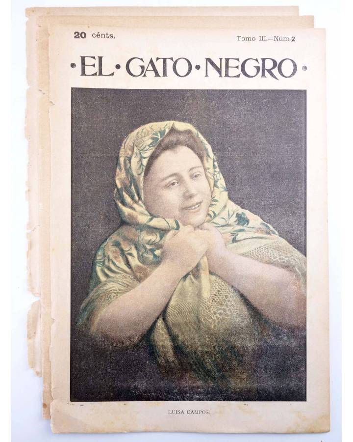 Cubierta de GATO NEGRO TOMO III Nº 2 (Vvaa) Osorio 1899