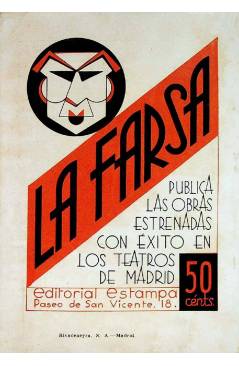 Contracubierta de LA FARSA 413. CLOTI LA CORREDORA (Jacinto Capella / José De Lucio) Madrid 1935