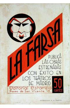 Contracubierta de LA FARSA 448. COMO UNA TORRE (Felipe Sassone) Madrid 1936