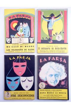 Contracubierta de LA FARSA. LOTE DE 58 NÚMEROS. VER LISTA (Vvaa) Madrid 1927