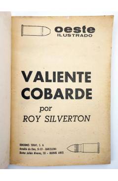 Muestra 1 de OESTE ILUSTRADO 6. VALIENTE COBARDE (Roy Silverton / Luis Ramos) Toray 1968