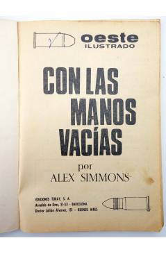 Muestra 1 de OESTE ILUSTRADO 14. CON LAS MANOS VACIAS (Alex Simmons / Javier Musquera) Toray 1968