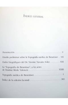 Muestra 5 de TOPOGRAFÍA MÉDICA DE BENETUSSER (Vicente Navarro Soler) Benetússer 2000