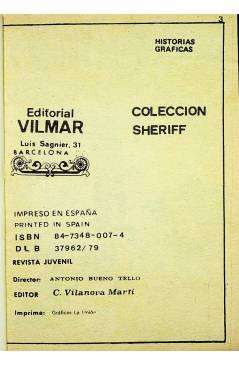 Muestra 1 de COLECCIÓN OESTE SHERIFF. RANCHEROS. LA FIEBRE DEL WHISKY (Al Fernan / G. Del Toro) Vilmar 1979