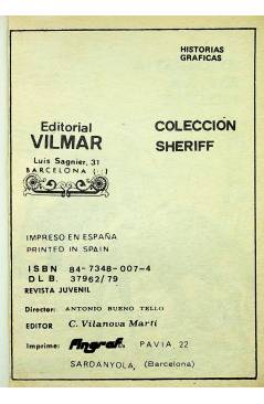 Muestra 1 de COLECCIÓN OESTE SHERIFF. SALOON OESTE. ANGUSTIA EN LA NOCHE. Vilmar 1979