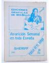 Contracubierta de COLECCIÓN OESTE SHERIFF 240. LECCIÓN BIEN APRENDIDA. Vilmar 1983