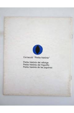 Contracubierta de PETITA HISTÒRIA DE LES JOGUINES (Amèlia Benet / Francesc Salvà) Juventud 1981
