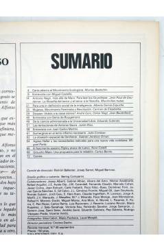 Contracubierta de EL VIEJO TOPO 48. REVISTA MENSUAL. SEPT 1980 (Vvaa) Ediciones 2001 1980