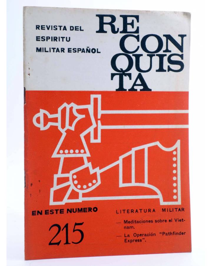 Cubierta de RECONQUISTA. REVISTA DEL ESPÍRITU MILITAR ESPAÑOL 215. NOVIEMBRE (Vvaa) Apostolado Castrense 1967