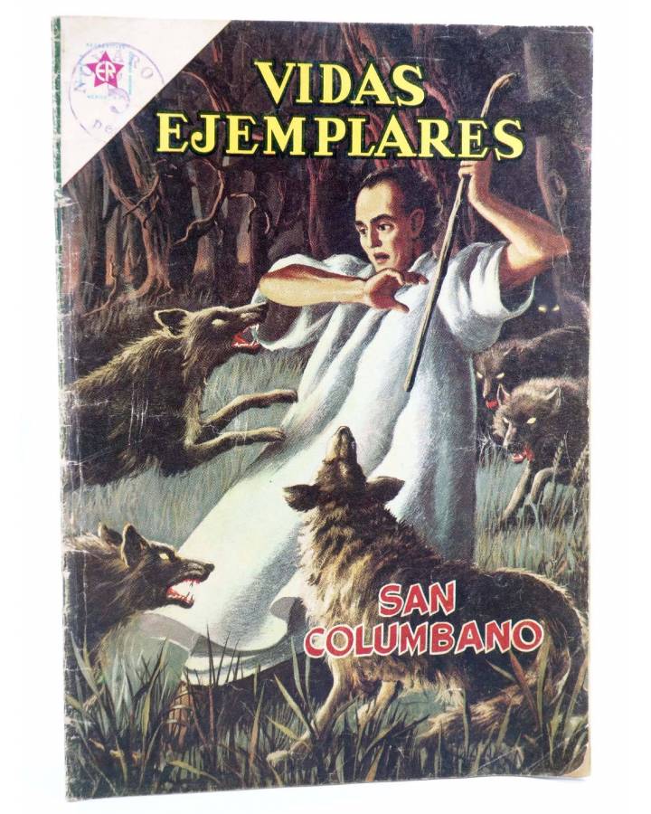 Cubierta de VIDAS EJEMPLARES 153. SAN COLUMBANO. Ediciones Recreativas 1963