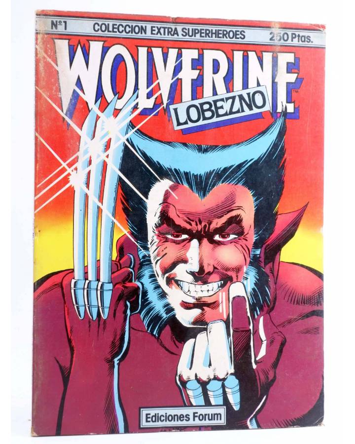 Cubierta de COLECCIÓN EXTRA SUPERHÉROES 1. WOLVERINE LOBEZNO (Chris Claremont / Frank Miller) Forum 1983