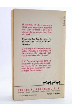 Contracubierta de CABALLO NEGRO CRIMEN. PENÉLOPE (E. V. Cunningham) Bruguera 1966