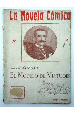 Cubierta de LA NOVELA CÓMICA 2. EL MODELO DE VIRTUDES (Pedro Muñoz Seca) Madrid 1916