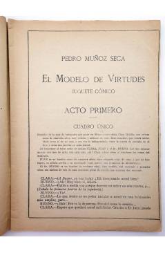 Muestra 2 de LA NOVELA CÓMICA 2. EL MODELO DE VIRTUDES (Pedro Muñoz Seca) Madrid 1916