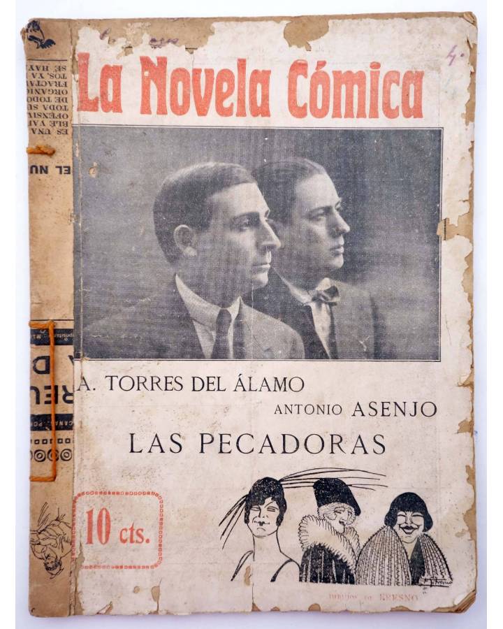 Cubierta de LA NOVELA CÓMICA 5. LA SOBRESALIENTA (Jacinto Benavente) Madrid 1916