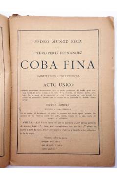 Muestra 2 de LA NOVELA CÓMICA 19. COBA FINA (Pedro Muñoz Seca / Pedro Pérez Fernández) Madrid 1917