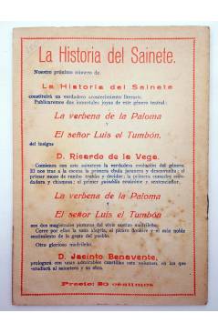Contracubierta de LA NOVELA CÓMICA 26. EL ASISTENTE DEL CORONEL (Gonzalo Cantó) Madrid 1917