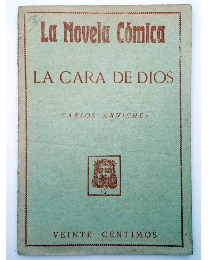 Cubierta de LA NOVELA CÓMICA 27. LA CARA DE DIOS (Carlos Arniches) Madrid 1917