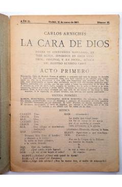 Muestra 1 de LA NOVELA CÓMICA 27. LA CARA DE DIOS (Carlos Arniches) Madrid 1917