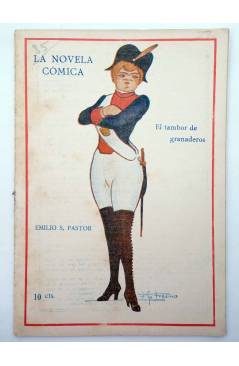 Cubierta de LA NOVELA CÓMICA 28. EL TAMBOR DE GRANADEROS (Emilio S. Pastor) Madrid 1917